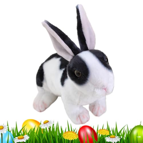 Luckxing Gefülltes Kaninchen-Plüschtier, Häschen-Stofftier, Entzückende Tierkuscheltiere, Plushies Hase Stofftier Osterhase Spielzeug Weiches Tierkissen für Mädchen Freundin zu Ostern 10 Zoll von Luckxing