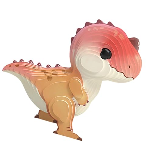 Kinder-Dinosaurier-Puzzle,3D-Dinosaurier-Puzzles | 3D-Papierspielzeug-Dinosaurier-Tierpuzzle,Tierbausteine Frühes Lernspielzeug, Hand-Auge-Koordinations-Lernspielzeug für von Luckxing