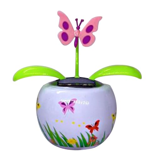 Luckxing Wackelfigur Blume, Solar Tanzende Blume Solarblume Wackelfigur Wackelblume Tier Auto Armaturenbrett Ornament Wackelfiguren Solar Solarbetriebene Wackelblume Für Auto Haus Oder Büro von Luckxing