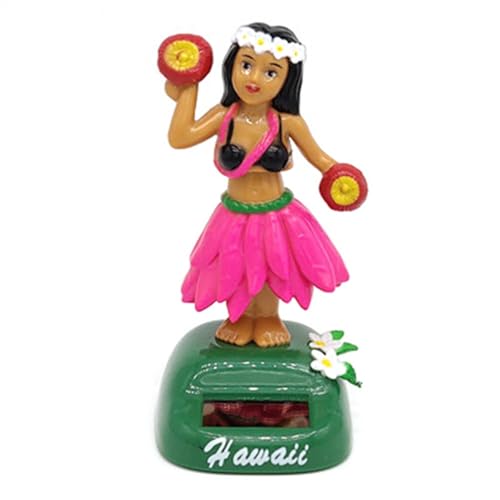 Luckxing Wackelkopf für Dashboard | Niedlicher Wackelkopf für das Armaturenbrett im Auto,Lustiges Armaturenbrett-, Hawaii Solar Dancing Girl für Auto-Armaturenbrett-Zuhause, Hawaii-Geschenke von Luckxing