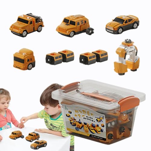 Luckxing Zusammengebautes Spielzeugauto, Spielfahrzeug-Set - Magnetische Kinderfahrzeuge, zusammengebautes Konstruktionsspielzeug | Fahrzeugblöcke, Sammelfiguren für Kinder für Schlafsaal, Wohnzimmer von Luckxing