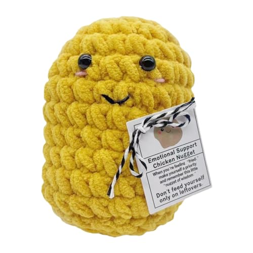 Luckxing Kartoffel Mit Positiver Energiekarte, PositivePotato Pocket Hug Lustige Plüschtiere Strickwolle Kartoffel Puppe, Mutmacher Geschenk Abscheidgeschenk Für Paare, Familien, Freunde, Patienten von Luckxing