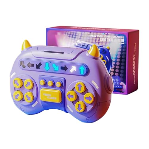 Spielkonsole schieben, Spielekonsole schnell schieben | Reaktionsfähigkeitsübungen Geschwindigkeitsschubmaschine Handheld,Dance Popping Fidget Toys Interaktives sensorisches Spielzeug für von Luckxing