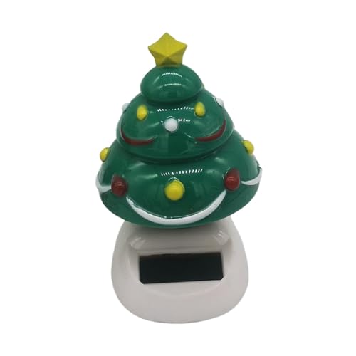 Wackelfigur Solar Weihnachtsfigur Weihnachtsthema Solarbetriebener Schwingender Weihnachtsmann, Weihnachtsmann/Schneemann/Weihnachtsbaum/Elch Tanzende Figur Spielzeug Für Zuhause Büro Dekoration von Luckxing