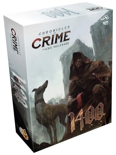 Lucky Duck Games - Chronicles of Crime: Millenium 1400 | Französische Version | Brettspiel | Gesellschaftsspiel | ab 12 Jahren | 1 bis 4 Spieler | 60-90 Minuten | kooperatives Spiel von Lucky Duck Games