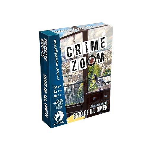 Lucky Duck Games Crime Zoom: Bird of Ill Omen - Fesselnder Detektiv-Kartenspiel für Mystery-Liebhaber, kooperatives Spiel für Kinder und Erwachsene, ab 14 Jahren, 1-6 Spieler, 60 Minuten Spielzeit, von LUCKY DUCK GAMES