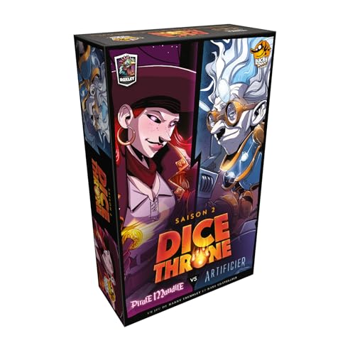 LUCKY DUCK GAMES - Dice Throne Staffel 2 – Verfluchter Pirat vs. Künstler, Gesellschaftsspiel, ab 8 Jahren, 2-6 Spieler, 20-40 Minuten von LUCKY DUCK GAMES