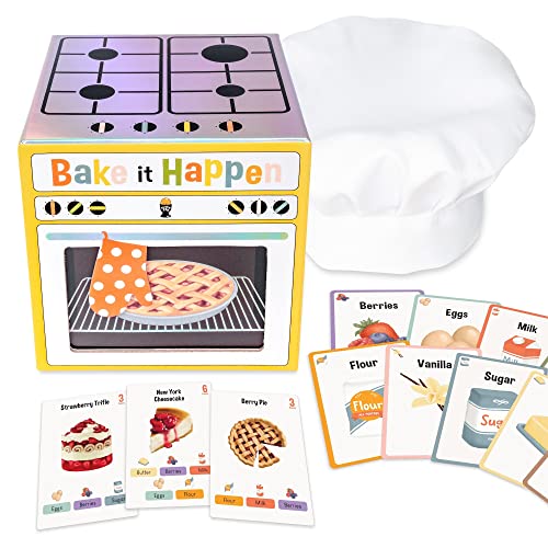 Bake It Happen Ein köstlich lustiges KinderKartenspiel FamilienKartenspiel Zutaten sammeln und Rezepte backen während andere Bäcker sabotieren Familienspiele von Lucky Egg (Spiele für 6+ Jahre) von Lucky Egg