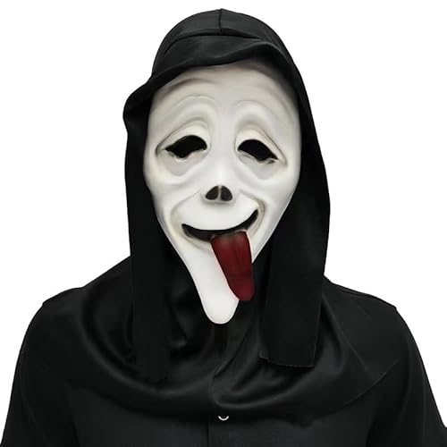 Scream maske Maschera Scream di Halloween, Maschera Scream Ghostface, Ghostface Mask, Maschera per Urlo, Maschera Scream Lattice, Ghostface Maschera per Film Horror Adatto per Halloween (LUCKY-B) von LuckyQianyi