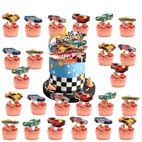 Tortendeko Kinder Jungen Car- Hot Whels Kuchen Deko Kindergeburtstag Rennwagen Tortendeko Auto Sportwagen Cake Topper Set Happy Birthday Cupcake Topper für Geburtstag Party Kuchen Dekoration Supplies Tortendeko Kinder Jungen Car- Hot Whels Kuchen Deko Kindergeburtstag Rennwagen Tortendeko Auto Sportwagen Cake Topper Set Happy Birthday Cupcake Topper für Geburtstag Party Kuchen Dekoration Supplies von Luclay
