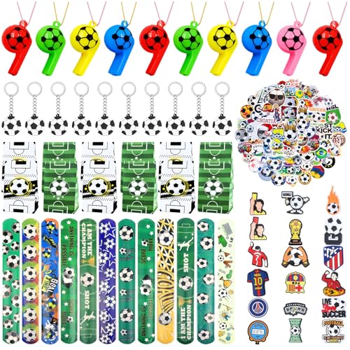 Luclay 110 Stück Football Pinata Füllung Spielzeug, Schnapparmband Kinder Aufkleber Geschenktüten, Party Mitgebsel Kindergeburtstag Set, Party Geschenke Mitbringsel für Mädchen Jungen Luclay 110 Stück Football Pinata Füllung Spielzeug, Schnapparmband Kinder Aufkleber Geschenktüten, Party Mitgebsel Kindergeburtstag Set, Party Geschenke Mitbringsel für Mädchen Jungen von Luclay