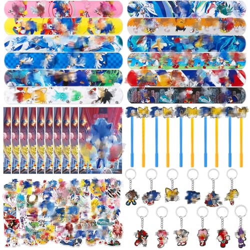94Pcs Party Mitgebsel Kindergeburtstag Spielzeug Set mit 50 Aufkleber 12 Schlüsselanhänger 10 Geschenktüten 12 Schnapparmband 10 Gel Stift Mitbringsel Geschenk Kinder Party Zubehör Geburtstag Deko 94Pcs Party Mitgebsel Kindergeburtstag Spielzeug Set mit 50 Aufkleber 12 Schlüsselanhänger 10 Geschenktüten 12 Schnapparmband 10 Gel Stift Mitbringsel Geschenk Kinder Party Zubehör Geburtstag Deko von Luclay