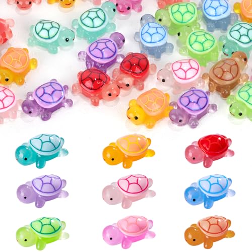 Lucywey 90 Stück Mini Leuchtende Schildkröten aus Harz (9 Farben, je 10 Stück) - Nachleuchtende Dekofiguren für Garten, Aquarium & DIY-Projekte - Kreative Geschenke zu Weihnachten Lucywey 90 Stück Mini Leuchtende Schildkröten aus Harz (9 Farben, je 10 Stück) - Nachleuchtende Dekofiguren für Garten, Aquarium & DIY-Projekte - Kreative Geschenke zu Weihnachten von Lucywey
