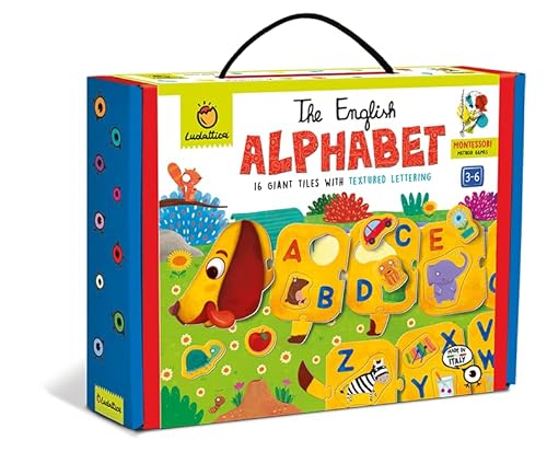 Ludattica 23560 Montessori-Alphabet, pädagogisches Kinderspiel, ab 3 Jahren, hergestellt in Italien von Ludattica