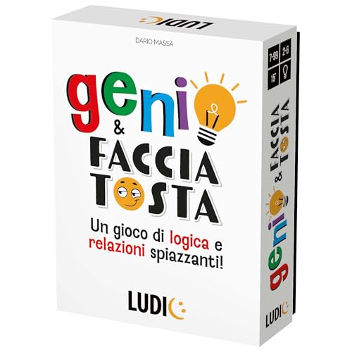 LUDIC - Der Wortschatz - Das Spiel der Bedeutungen der Wörter - Gesellschaftsspiel 5-8 Spieler, Jahre 10+, Ein Lexikon-Spiel und sprachliche Kreativität für die ganze Familie - Made in Italy | IT61404 von Ludic