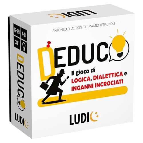 LUDIC - FantaName - Namen, Dinge und Fantasie!! - Gesellschaftsspiel 2-6 Spieler, Jahre 10+, EIN Spiel mit Logik, seitlichem Denken und Beobachtung für die ganze Familie - Made in Italy | IT61411 von Ludic