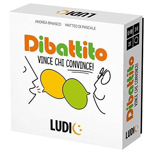 Ludic Dibattito Vince Chi Convince It27521 Gesellschaftsspiel für die Familie für 3-8 Spieler Made in Italy von Ludic