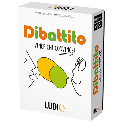 Ludic Dibattito Vince Chi Convince It27521 Gesellschaftsspiel für die Familie für 3-8 Spieler Made in Italy von Ludic