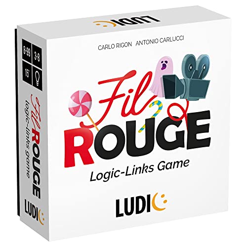 Ludic Fil Rouge Finden Sie die ursprüngliche Bindung Mu55379 Gesellschaftsspiel für die Familie für 3-8 Spieler, hergestellt in Italien von ZYZYZK