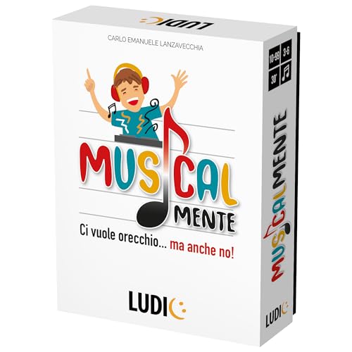 Ludic Musikalisch Nimmt Es Ohr Aber Auch Kein It57298 Gesellschaftsspiel Für Die Familie Für 3-6 Spieler Made In Italy von Ludic