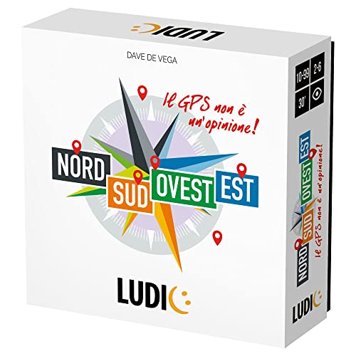 Ludic Nord Südwest Ost GPS ist Keine Meinung It53481 Familienspiel für 2-6 Spieler Made in Italy von ZYZYZK