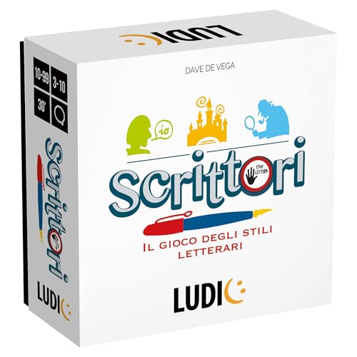 Ludic - Schriftsteller Gesellschaftsspiel für die ganze Familie 10-99 Jahre Ludic - Schriftsteller Gesellschaftsspiel für die ganze Familie 10-99 Jahre von Ludic