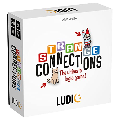 Ludic Strange Connections Eine logisch-kreative Herausforderung Mu53450 Gesellschaftsspiel für die Familie für 2-6 Spieler Made in Italy von Ludic