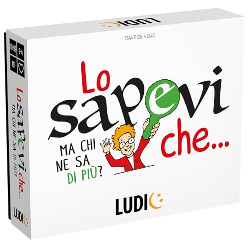 Ludic Wussten Sie, DASS… Aber wer weiß mehr? IT59100 Gesellschaftsspiel für die Familie für 2-4 Spieler Made in Italy von Ludic