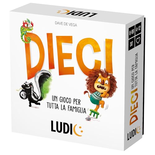 Ludic Zehn EIN Spiel Für Die ganze Familie It27613 Gesellschaftsspiel Für Die Familie Für 4-12 Spieler Made In Italy von Ludic