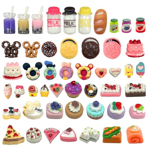 49 Stücke Miniatur Essen und Trinken, Miniatur Deko Harz Puppenhaus Zubehör, Teeparty, Lebensmittel für die Dekoration von Mini-Küchen Puppenhäusern 49 Stücke Miniatur Essen und Trinken, Miniatur Deko Harz Puppenhaus Zubehör, Teeparty, Lebensmittel für die Dekoration von Mini-Küchen Puppenhäusern von Ludihive