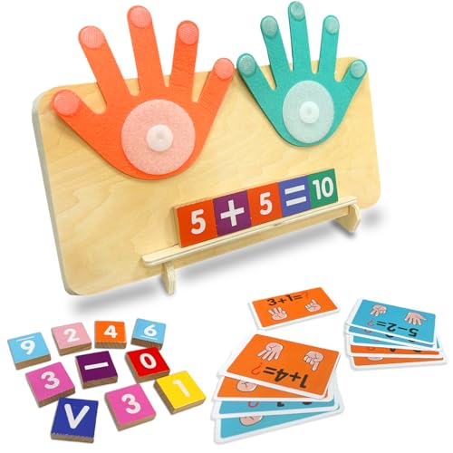 Ludihive Holz Mathe Spielzeug Zählen Lernen für Kinder, Pädagogisches Spielzeug, Zahlen Zählspielzeug, Pädagogisches Spielzeug für Kinder ab 3 Jahren, Montessori-Spielzeug für Kleinkinder von Ludihive