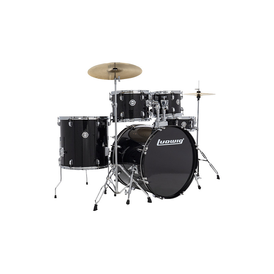 Ludwig Accent FUSE 20" Black Complete Set Schlagzeug von Ludwig