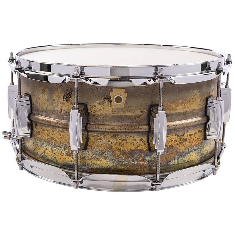 Ludwig Brass Phonic LB464R 14" x 6,5" Raw Brass Snare Drum von Ludwig