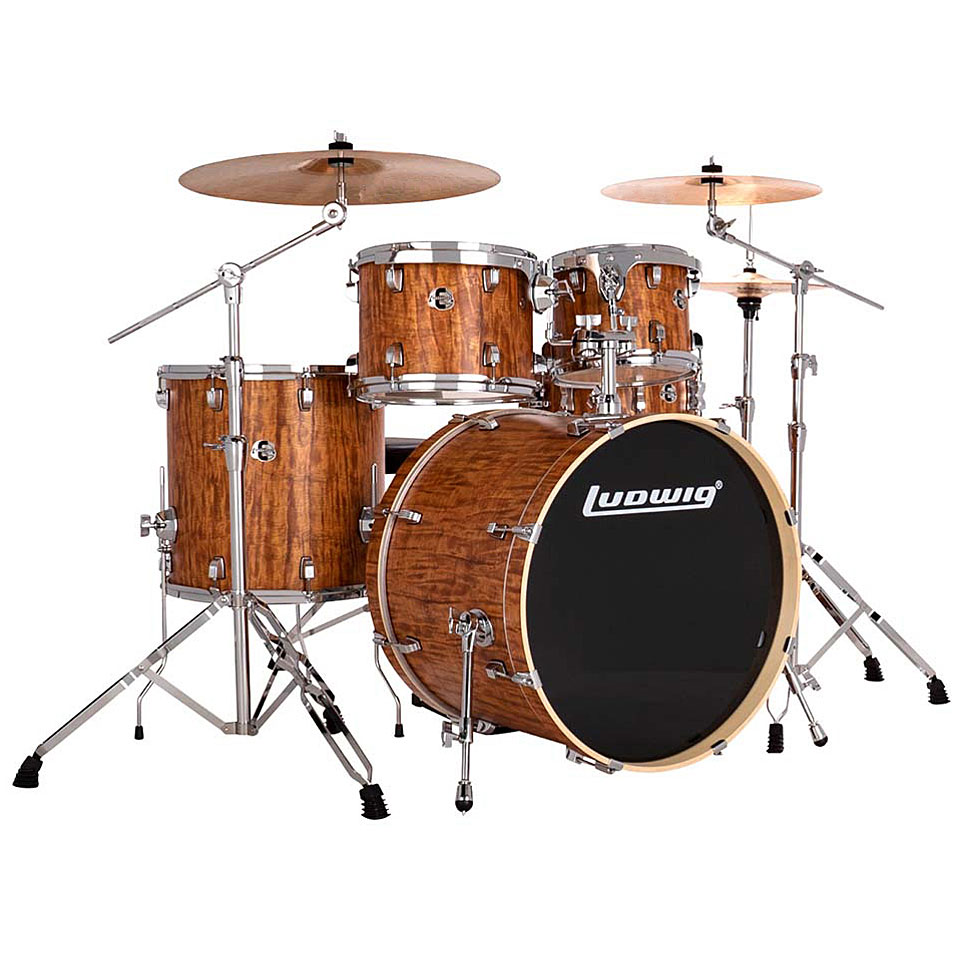 Ludwig Evolution 22" Cherry Complete Set LE522010DIR Schlagzeug von Ludwig