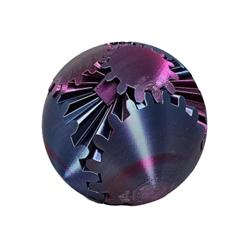 Gear Ball Fidget Toy, 3D-Gedruckter Gear Ball, The Whirling Wonder Fidget Gear Ball, Gear Sphere Einzigartiges 3D-gedrucktes Zappelspielzeug zum Stressabbau, lustiges sensorisches Spielzeug von Lueear