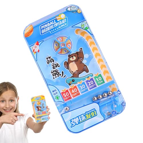 Lueear Hand-Flipper-Spielzeug, Kleinkind-Flipper | Lernspielzeug für Kinder - Handheld-Katapultspiel, Handheld-Flipper für Kinder, doppelseitig, Cartoon-Tier-Design von Lueear