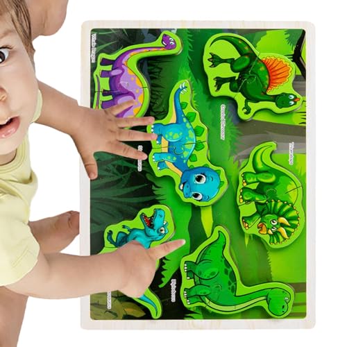 Lueear Meerestierpuzzle aus Holz, Tierpuzzle | Tiere Verkehrspuzzle für Kinder - Tragbares Holzpuzzle, Früherziehungsspielzeug für Kinder, Jungen, Mädchen von Lueear