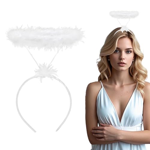 Lufdegim Haarreif Heiligenschein, Haarreifen Engel, Engel Kopfschmuck, Engel Stirnbänder für Engelskostüm Halloween Fasching Party Karneval Kostüm Cosplay Accessoire Lufdegim Haarreif Heiligenschein, Haarreifen Engel, Engel Kopfschmuck, Engel Stirnbänder für Engelskostüm Halloween Fasching Party Karneval Kostüm Cosplay Accessoire von Lufdegim
