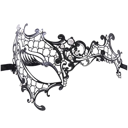 Lufdegim Maskerade Maske, Venezianische Maske Damen Metall Venezianische Maskenball Maske Metall Augenmaske, Karneval Dekorationen für Maskeraden Cosplay Partys Lufdegim Maskerade Maske, Venezianische Maske Damen Metall Venezianische Maskenball Maske Metall Augenmaske, Karneval Dekorationen für Maskeraden Cosplay Partys von Lufdegim