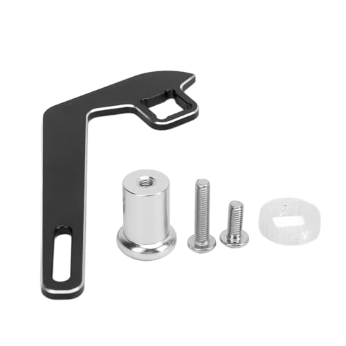 Lufodon Premium-Fernbedienungsrad aus Aluminiumlegierung, Einhand-Lenkrad-Controller-Set für präzise Steuerung (Black) von Lufodon