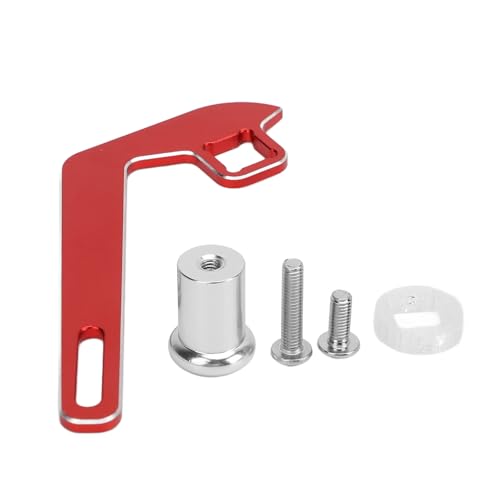 Lufodon Premium-Fernbedienungsrad aus Aluminiumlegierung, Einhand-Lenkrad-Controller-Set für präzise Steuerung (Red) von Lufodon