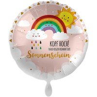 Ballon Gute Besserung "Kopf Hoch Sonnenschein", Heliumballon Ø 34 cm von Luftballon-Markt GmbH