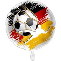 Fußball, Deutschland, Folienballon rund Ø 34 cm von Luftballon-Markt GmbH