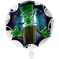 Halloween, Motiv Frankenstein, Folienballon rund Ø 34 cm von Luftballon-Markt GmbH