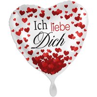 "Ich liebe Dich", Herzförmiger Folienballon von Luftballon-Markt GmbH