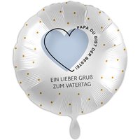 "Papa Du bist der Beste", Vatertag, runder Heliumballon Ø 34 cm von Luftballon-Markt GmbH