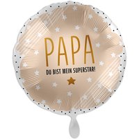 "Papa mein Superstar", Heliumballon rund Ø 34 cm von Luftballon-Markt GmbH