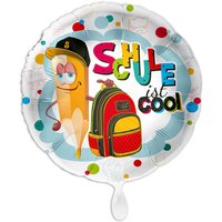 "Schule ist cool" Heliumballon zur Einschulung runder Heliumballon von Luftballon-Markt GmbH