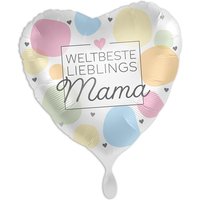 "Weltbeste Mama", Herzförmiger Folienballon von Luftballon-Markt GmbH