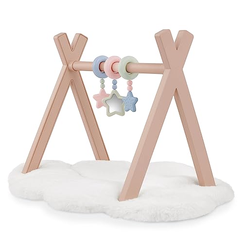 LullaBaby – Spielbogen für 36 cm Baby Puppen – mit 3 Spielzeugen – Spielmatte – Baby Puppenzubehör – Spielzeug für Kinder ab 2 Jahren – Spielmatte für Puppe von LullaBaby